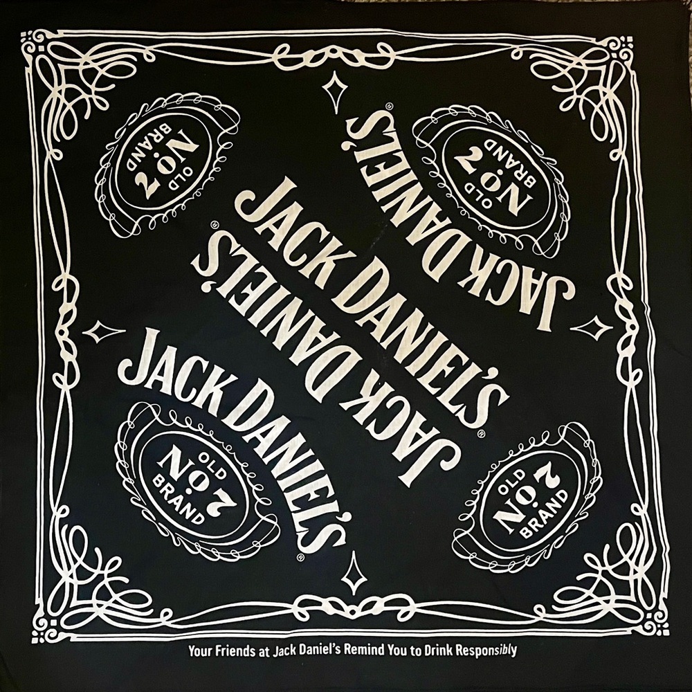 Jack Daniel’s Scarf | Old No.7 Brand | 23” x 23”